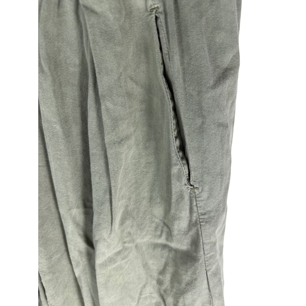 Free People To The Sky Olive Green Pull On Parachute Pants Sz M - Picture 6 of 9